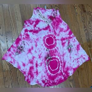 TRUE ROCK Pink Tie-Dye Top